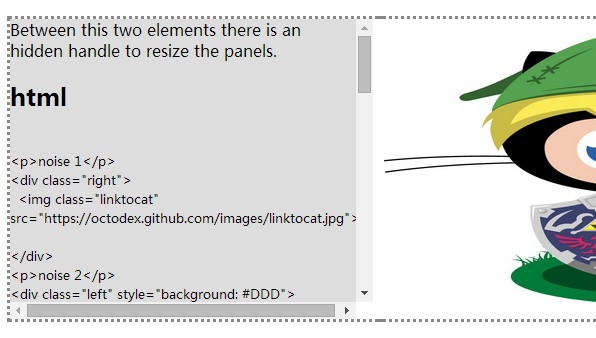 jQuery twopane